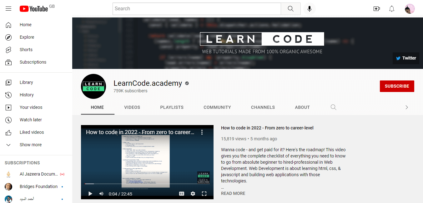 Learn Code - تعليم HTML للمبتدئين