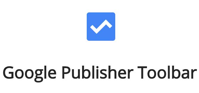 شعار إضافة google publisher toolbar