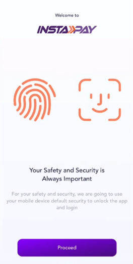 تأكيد الدخول من خلال بصمة الإصبع