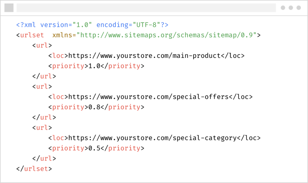 تصميم لخريطة XML Sitemap 