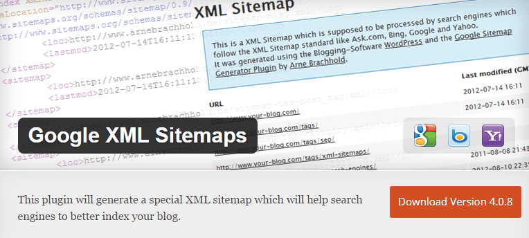 إضافات ووردبريس - google xml sitemap